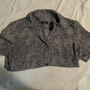 Vintage Cheetah print button up